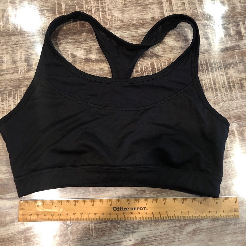 Reebok Women Workout Sports Bra Black Size S Small Mesh Racerback Athletic - Picture 11 of 11
